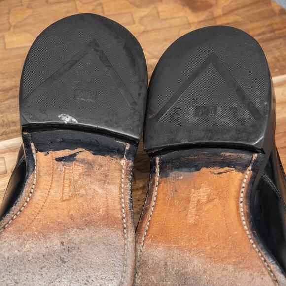 ALLEN EDMONDS HILLCREST BLACK MADE IN U.S.A. BICYCLE TOE SHOES SIZE 9.5 D - Picture 11 of 11